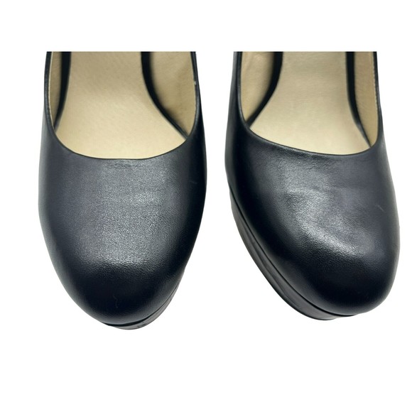 NWT AUTH Michael Kors The Jet Set 6 Black Leather Sabrina Pump - Picture 7 of 9